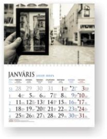 Sekciju sienas kalendārs ar noplēšamām mēnešu lapām 300x420mm, 1+1 daļas