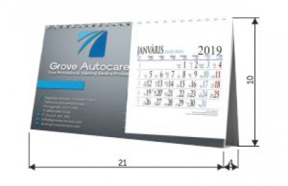Galda kalendārs trijstūrveida ar statisku pamatu un pāršķiramām mēnešu lapām, attēls ir tikai pamatam, mēnešu lapas ir bez attēliem (vertikāls vai horizontāls) Kalendāra izmērs:  210x100mm va